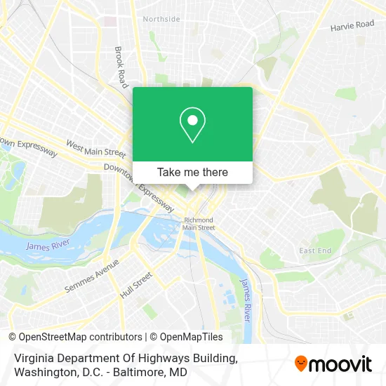 Virginia Department Of Highways Building map