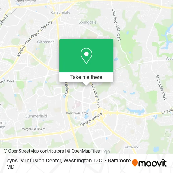 Zybs IV Infusion Center map