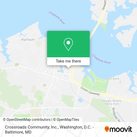Crossroads Community, Inc. map