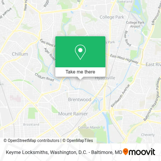 Keyme Locksmiths map