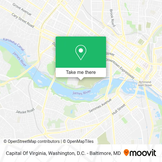 Capital Of Virginia map