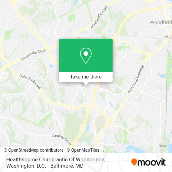 Healthsource Chiropractic Of Woodbridge map