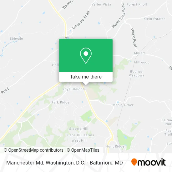 Manchester Md map