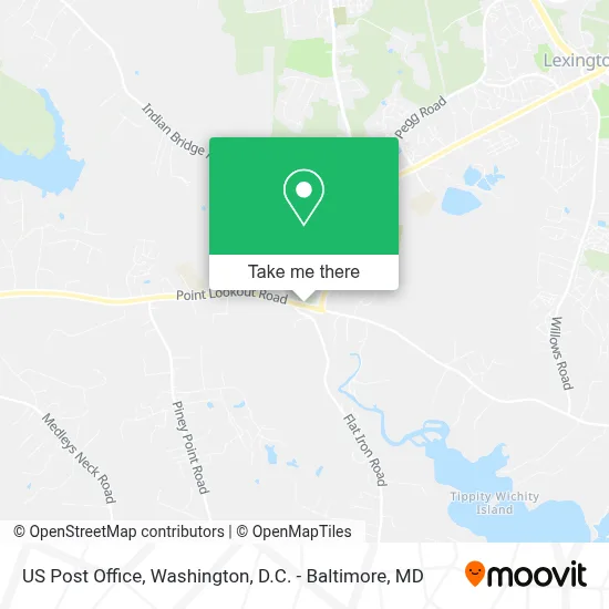 Us Post Office map