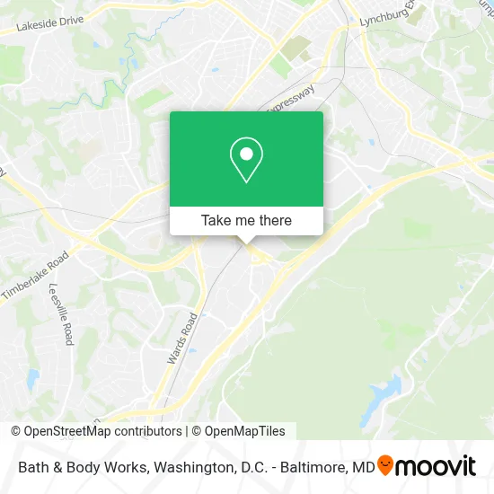 Bath & Body Works map