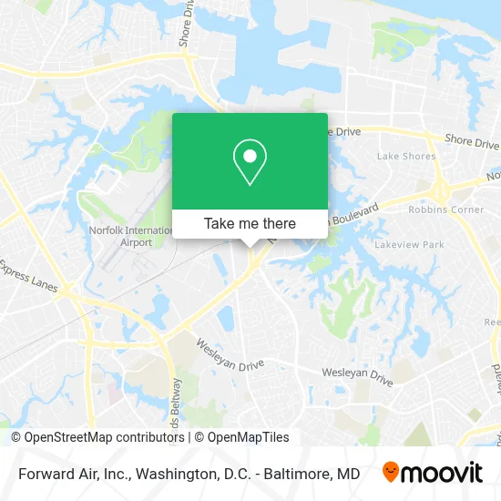 Forward Air, Inc. map
