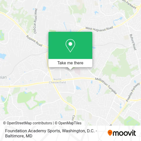 Foundation Academy Sports map