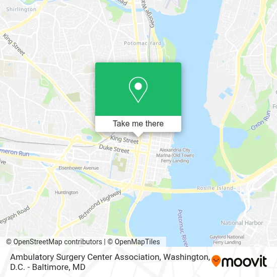 Ambulatory Surgery Center Association map
