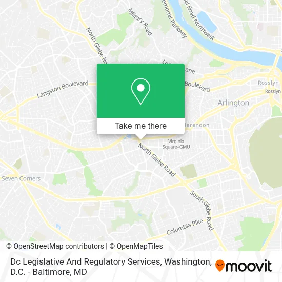 Dc Legislative And Regulatory Services map