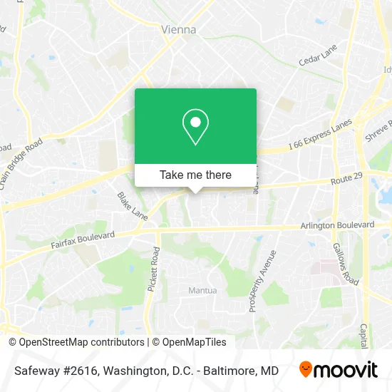 Safeway #2616 map