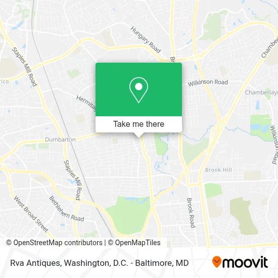 Rva Antiques map