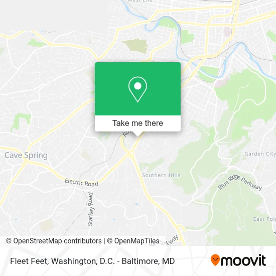 Fleet Feet map
