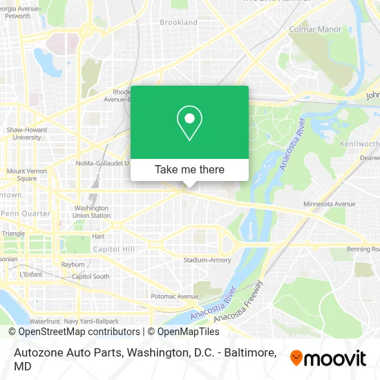 Autozone Auto Parts map