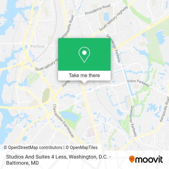 Studios And Suites 4 Less map