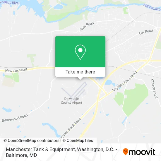 Manchester Tank & Equiptment map