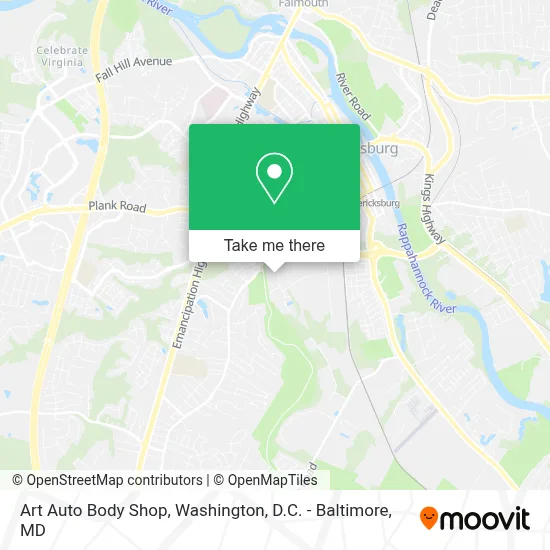 Art Auto Body Shop map