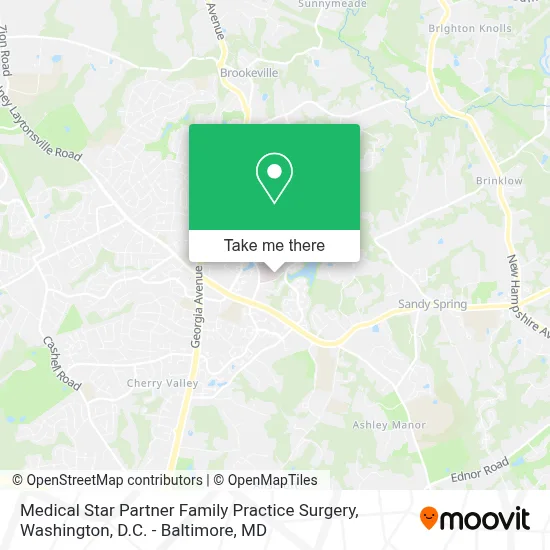 Medical Star Partner Family Practice Surgery map