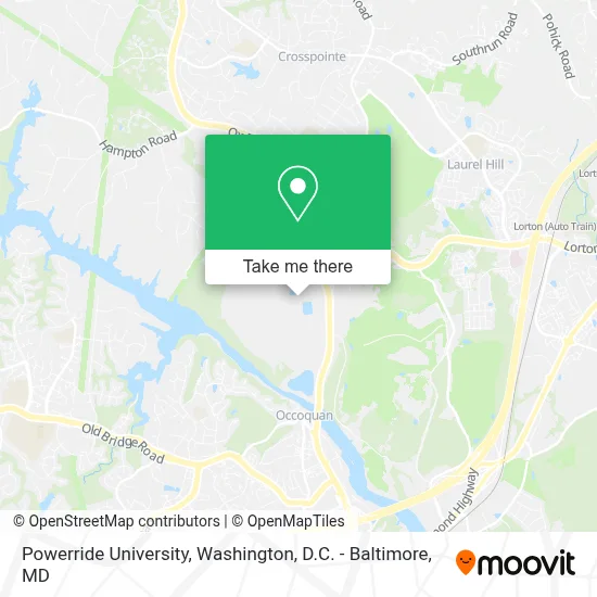 Powerride University map