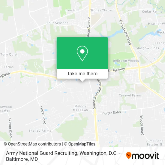 Army National Guard Recruiting map
