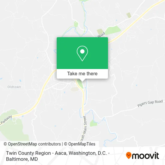 Twin County Region - Aaca map