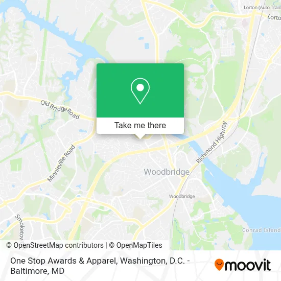 One Stop Awards & Apparel map