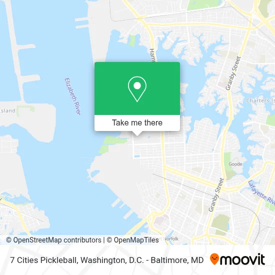 7 Cities Pickleball map