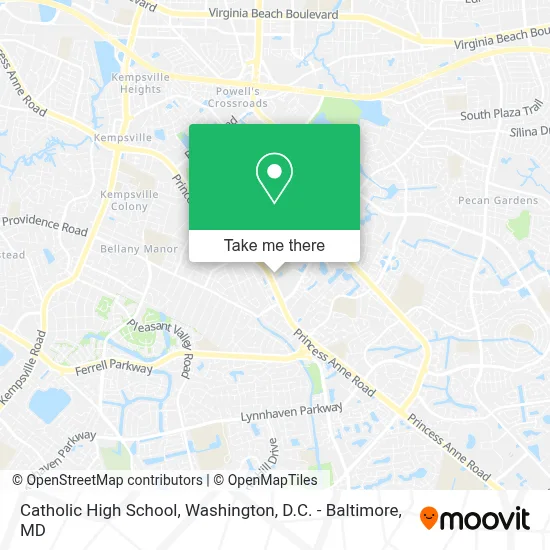 Catholic High School map