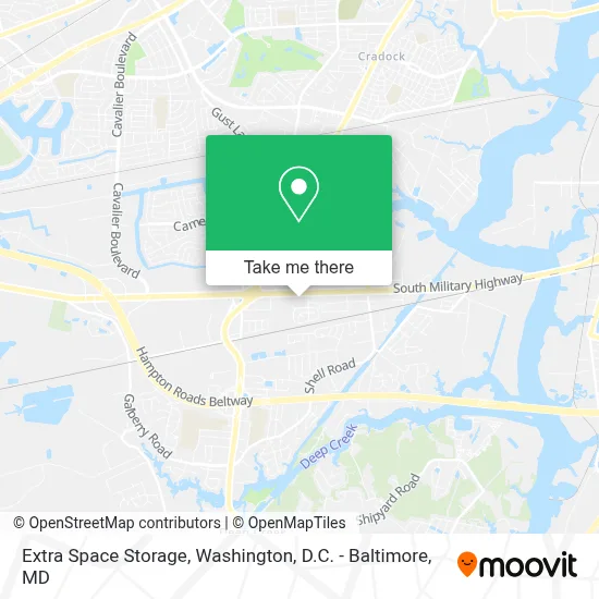 Extra Space Storage map