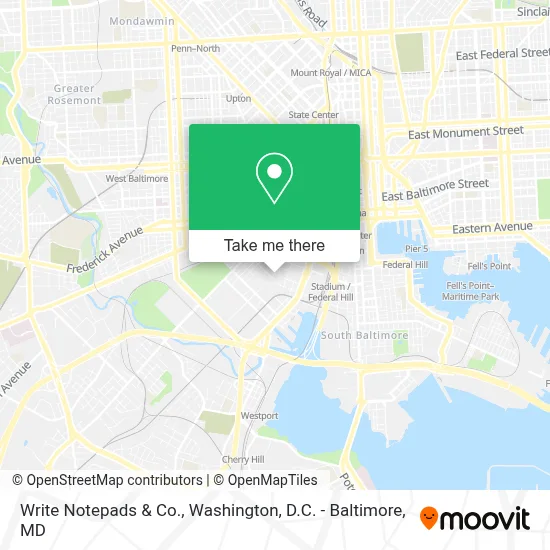 Write Notepads & Co. map