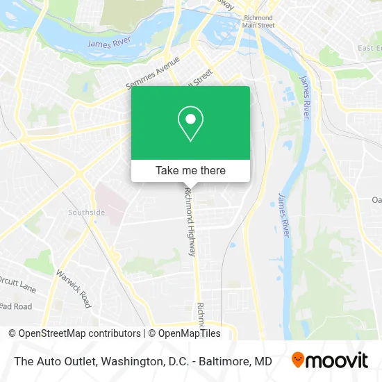 The Auto Outlet map
