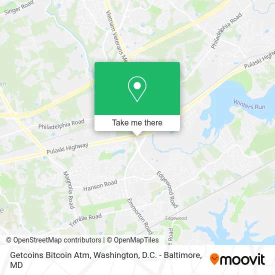 Getcoins Bitcoin Atm map