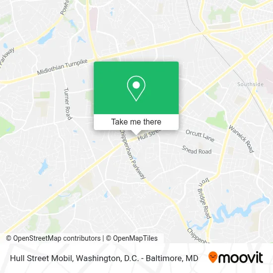Hull Street Mobil map