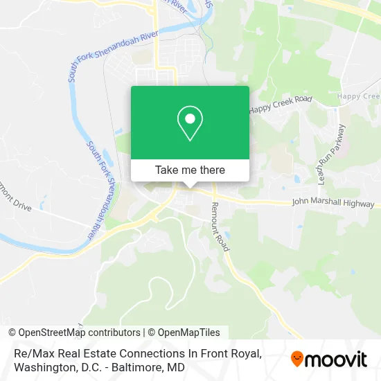 Re / Max Real Estate Connections In Front Royal map