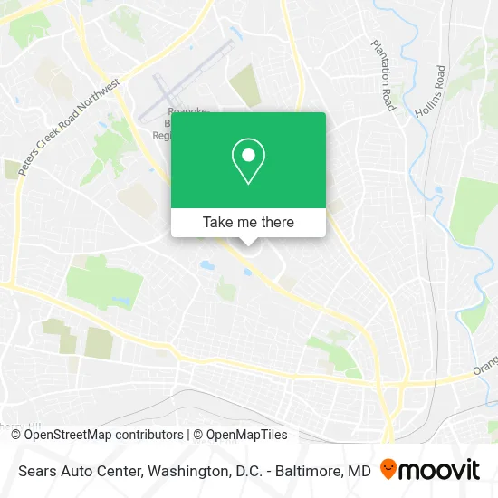 Sears Auto Center map