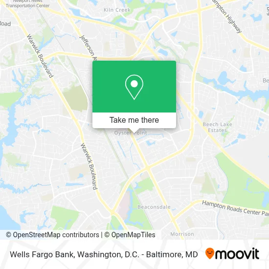 Wells Fargo Bank map