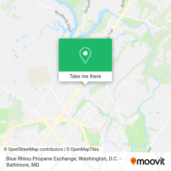 Blue Rhino Propane Exchange map