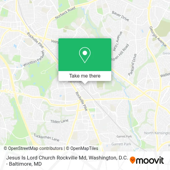 Jesus Is Lord Church Rockville Md map