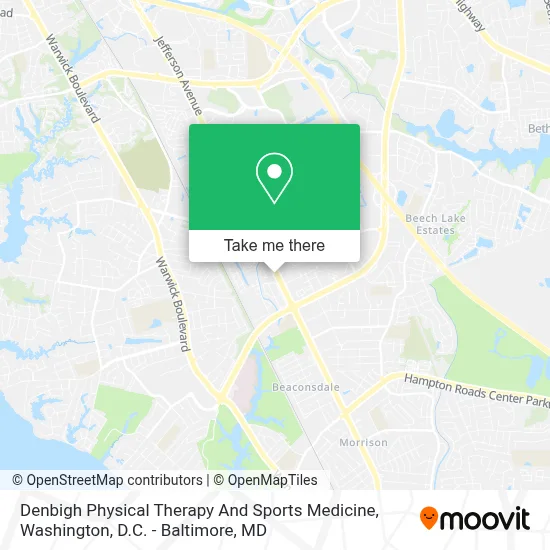 Denbigh Physical Therapy And Sports Medicine map
