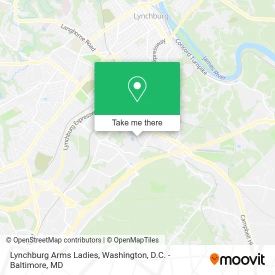 Lynchburg Arms Ladies map