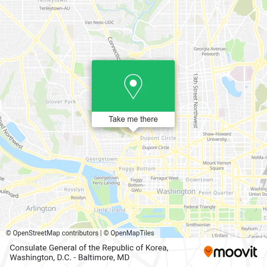 Consulate General Of the Republic Of Korea map
