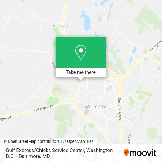 Gulf Express / Chicks Service Center map