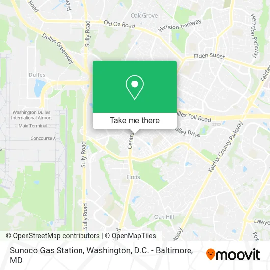 Sunoco Gas Station map