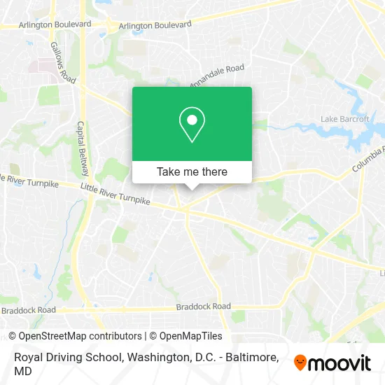 Royal Driving School map