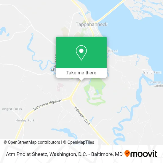 Atm Pnc at Sheetz map