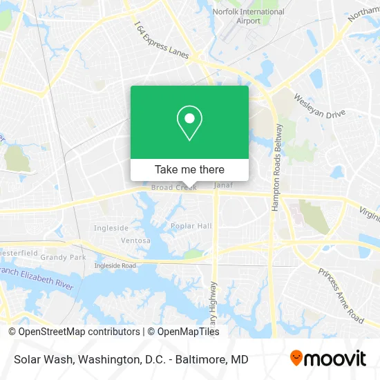 Solar Wash map