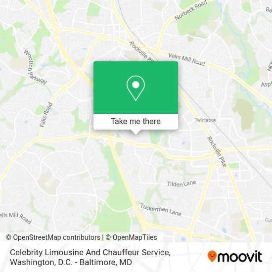 Celebrity Limousine And Chauffeur Service map