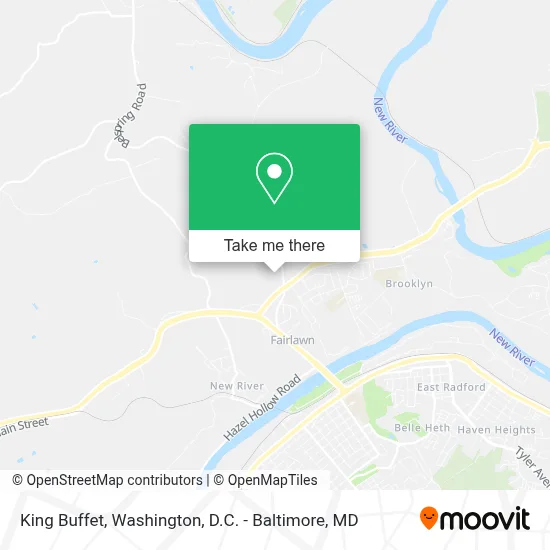 King Buffet map