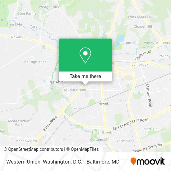 Western Union map
