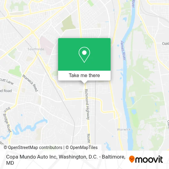 Copa Mundo Auto Inc map