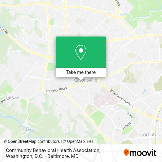 Community Behavioral Health Association map